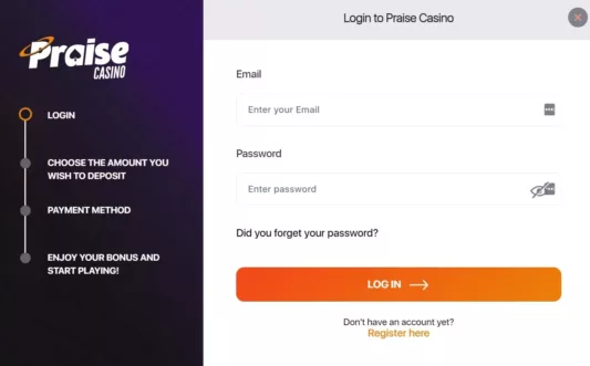 praise casino login-min