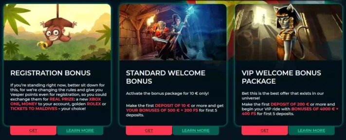 vesper casino bonuses and promotions-min