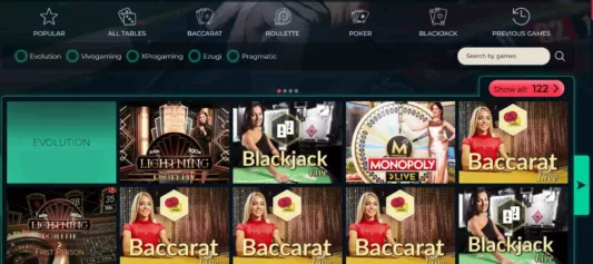 vesper casino live games-min