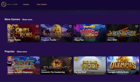 livelounge casino games-min