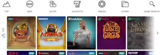 Conquestador Casino Games Library