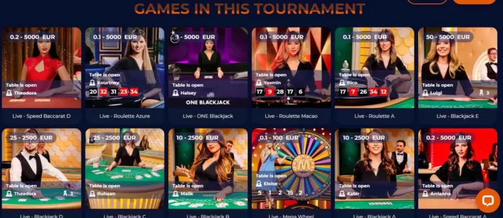 nine casino tournament
