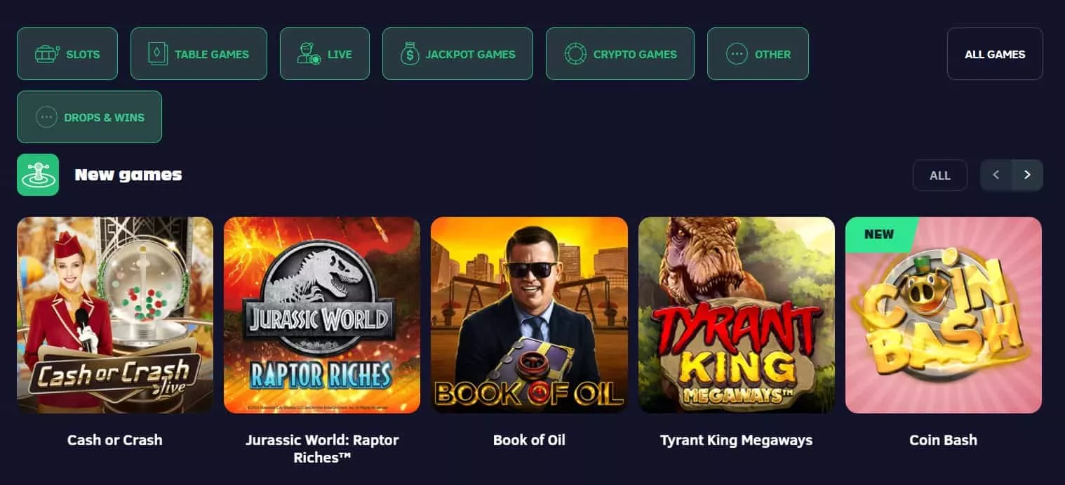 greenspin bet games