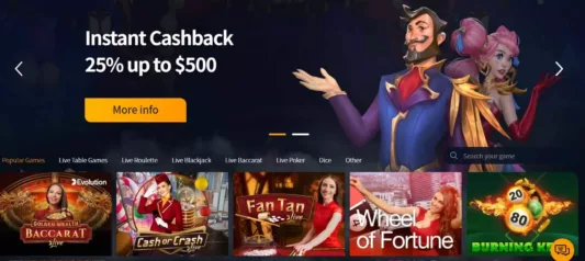 jet10 casino live games