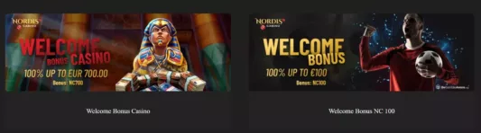 nordis casino welcome bonus