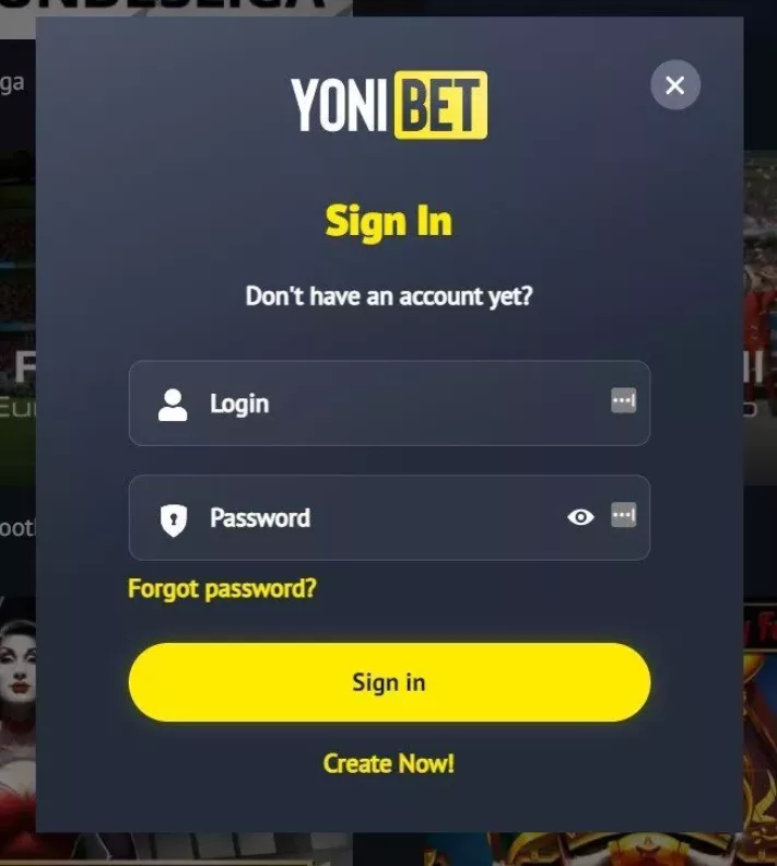 yonibet casino login