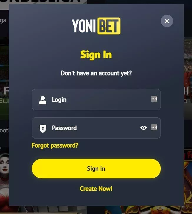 yonibet casino login