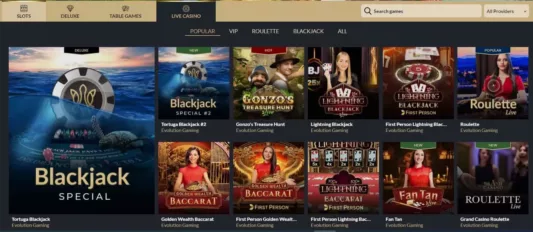tortuga casino live games