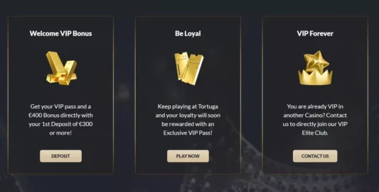 tortuga casino vip program