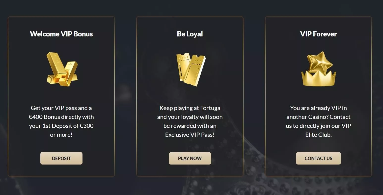 tortuga casino vip program