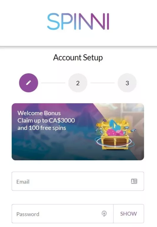 spinni casino login