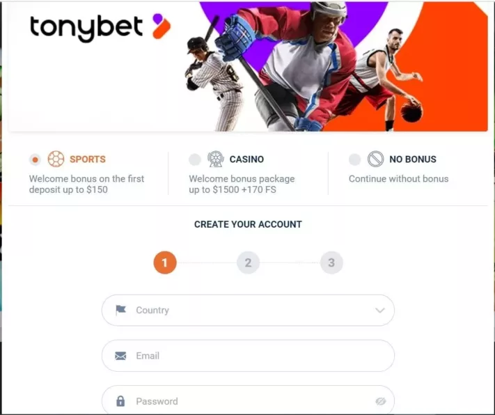 tonybet casino login