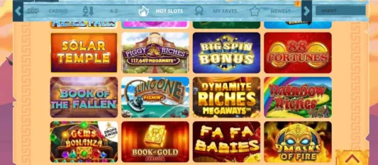 zeusbingo casino games