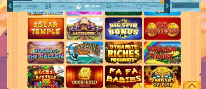 zeusbingo casino games