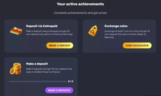 rocket play casino achievements-min