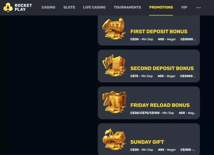 rocketplay casino promotions-min