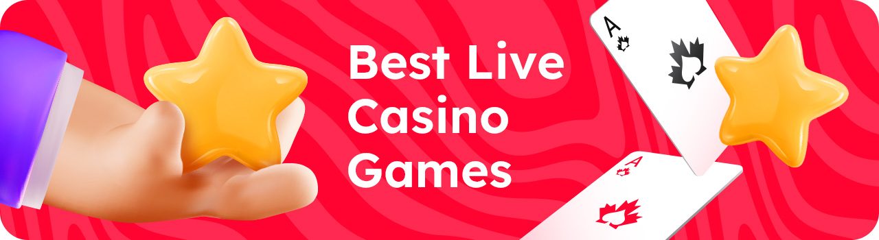 Best Live Casino Games - Desktop Banner in English