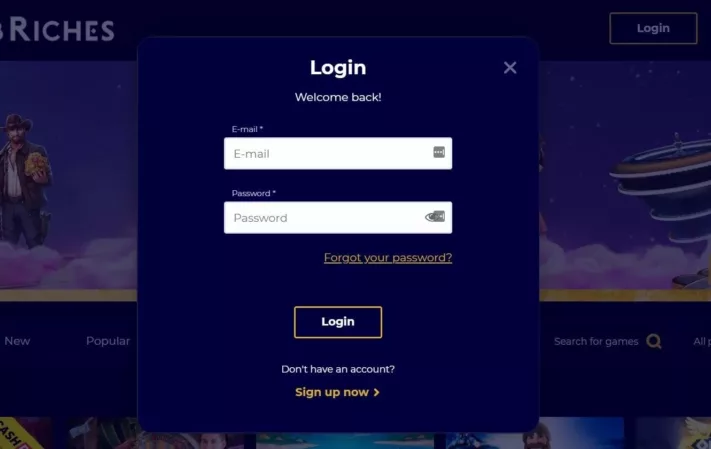 club riches casino login