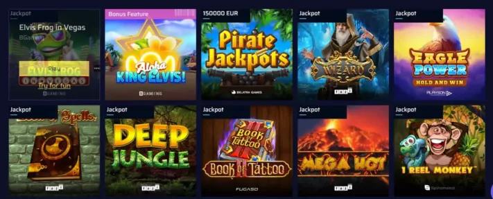 justbit casino jackpot games