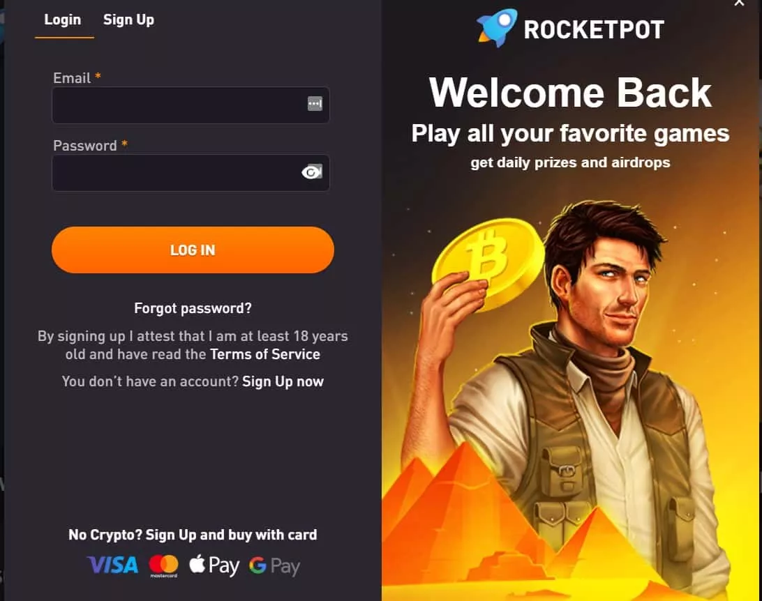 rocketpot casino login