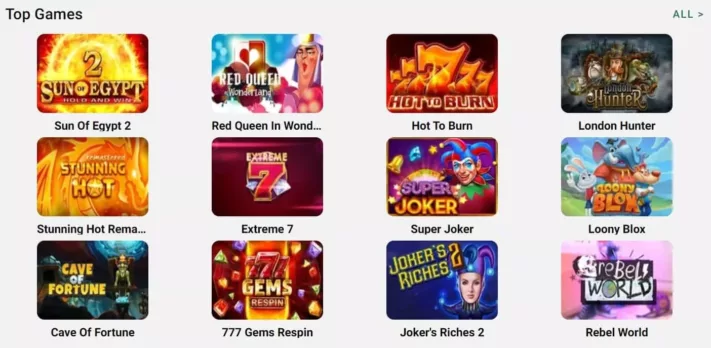 lemon casino top games