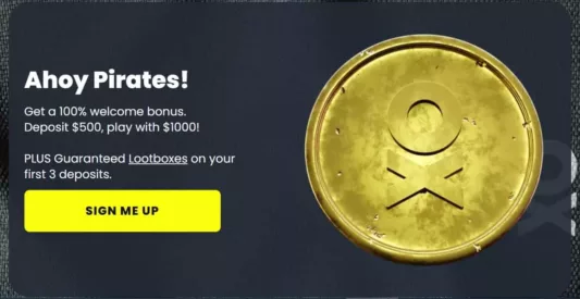 pirate play casino welcome bonus