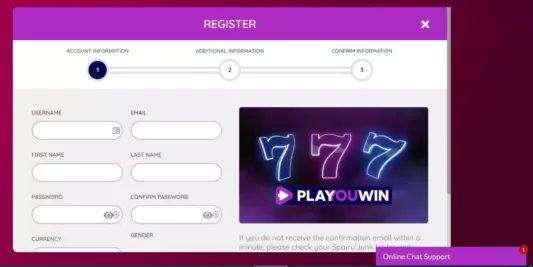 playouwin casino login