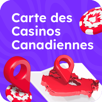 Cartes des casinos Canadiennes mobile
