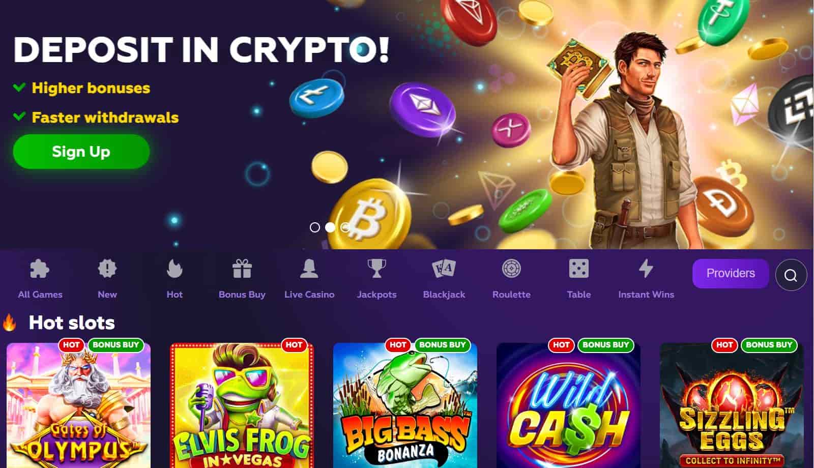 playfina casino homepage
