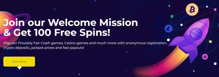 crashino casino welcome bonus