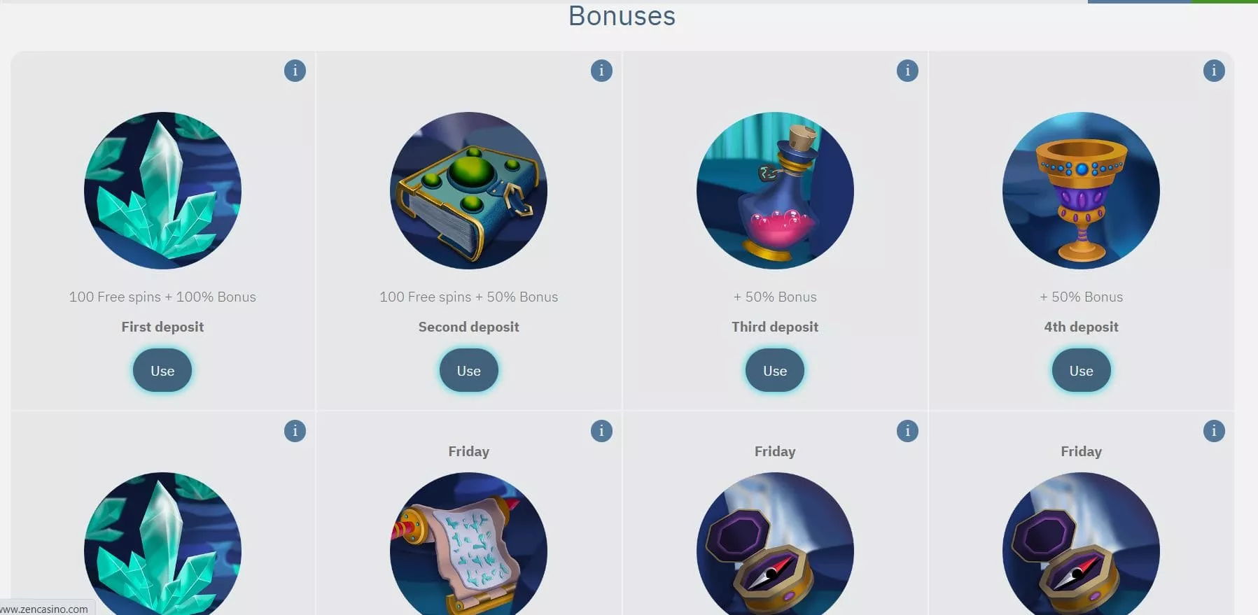 zen casino bonuses