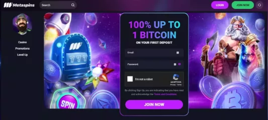 metaspins casino welcome bonus