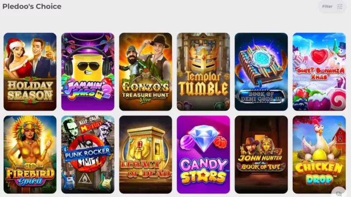 pledoos choice casino games