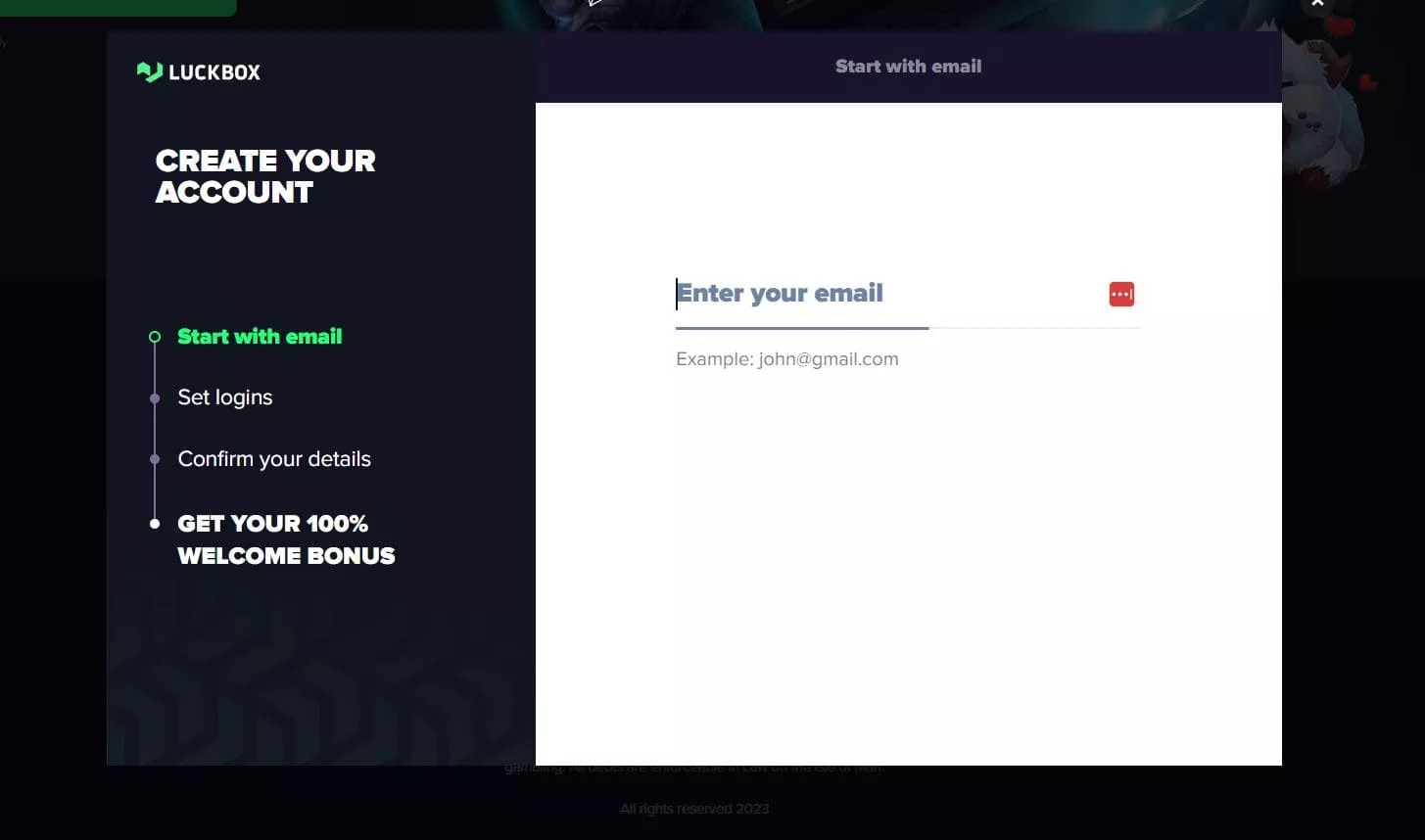 luckbox login