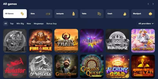 bigwins casino games