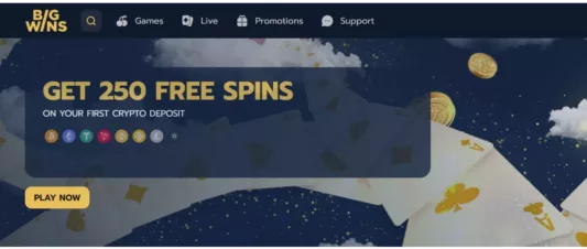 bigwins casino welcome bonus