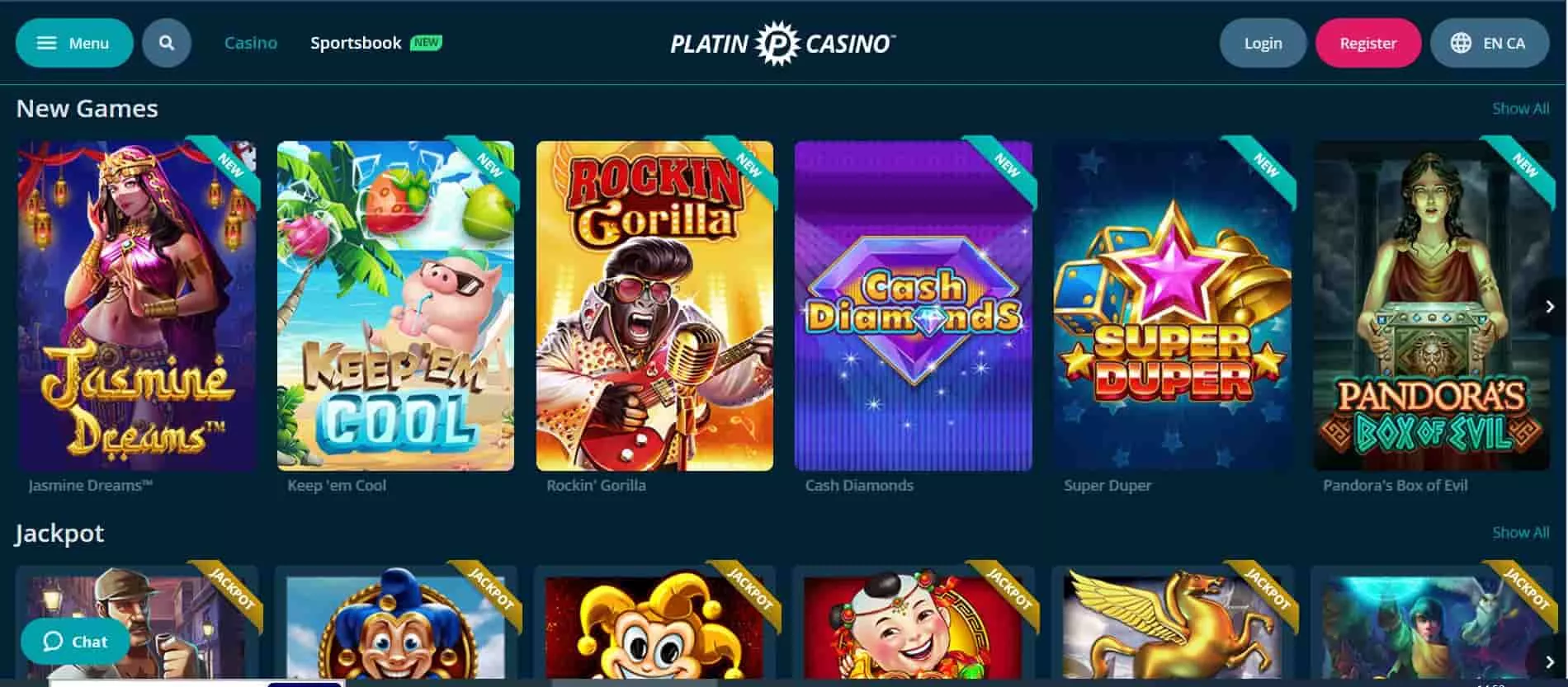 platin casino games