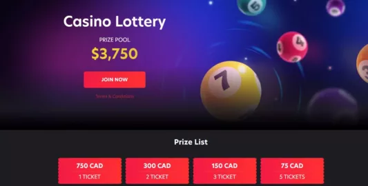 1red casino lottery