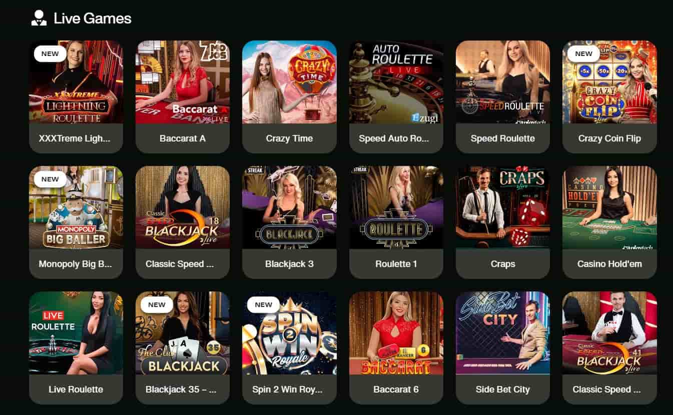 cashwin casino live casino