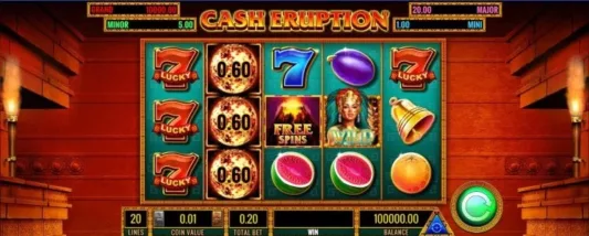 Cash Eruption slot features