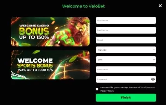 velobet register