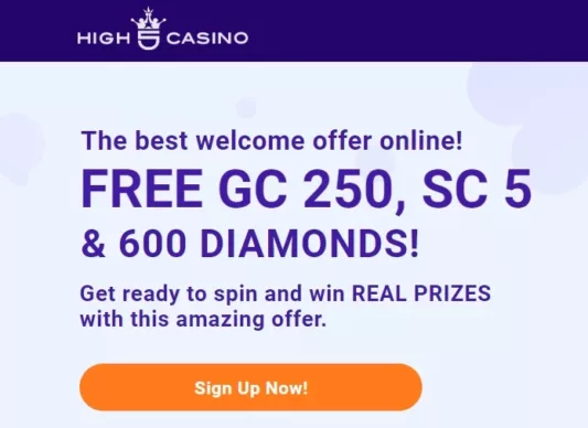 High 5 Casino Welcome Offer