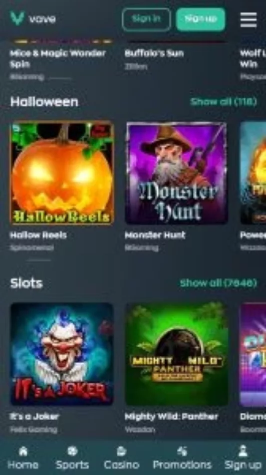 Vave Casino Games2