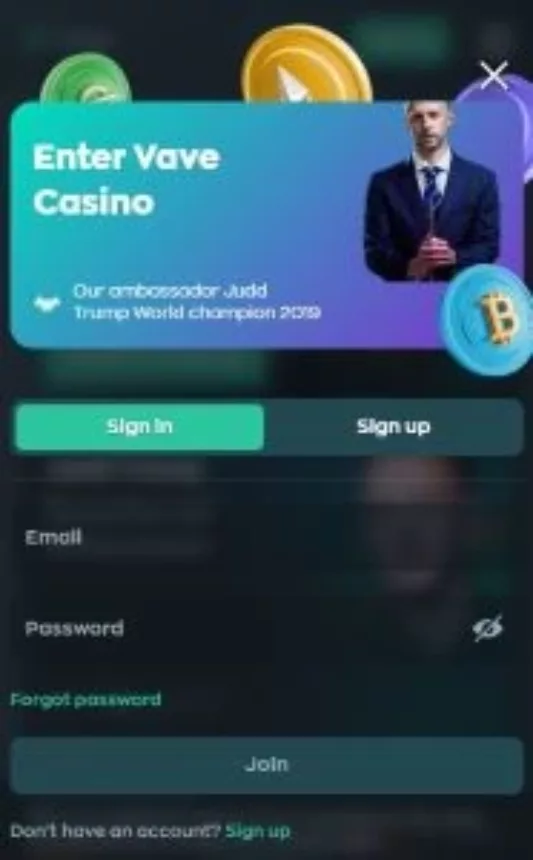 Vave Casino Sign In