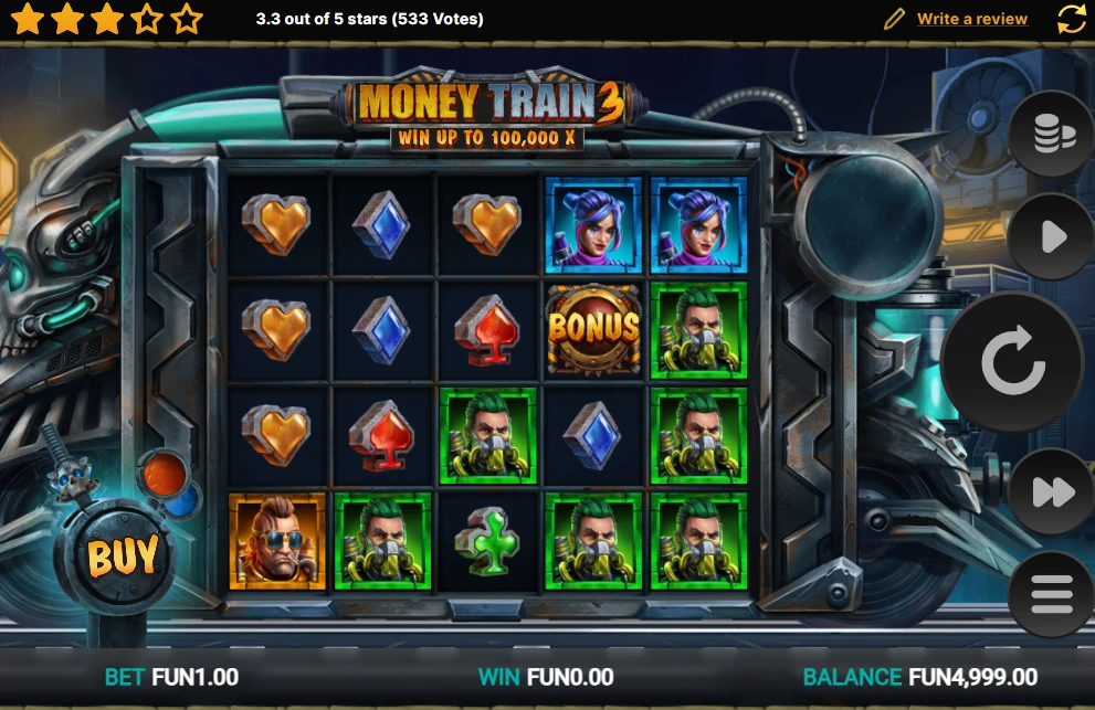 Money Train 3 Slot Game
