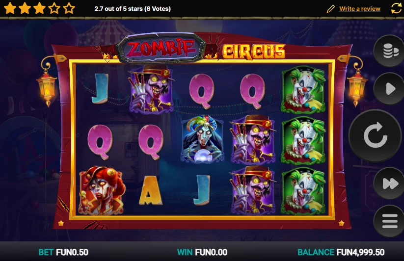 Zombie Circus slot 